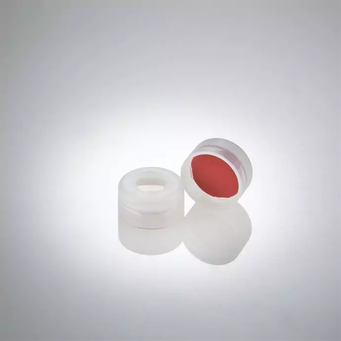 11mm snap cap with white silicone or red ptfe septa
